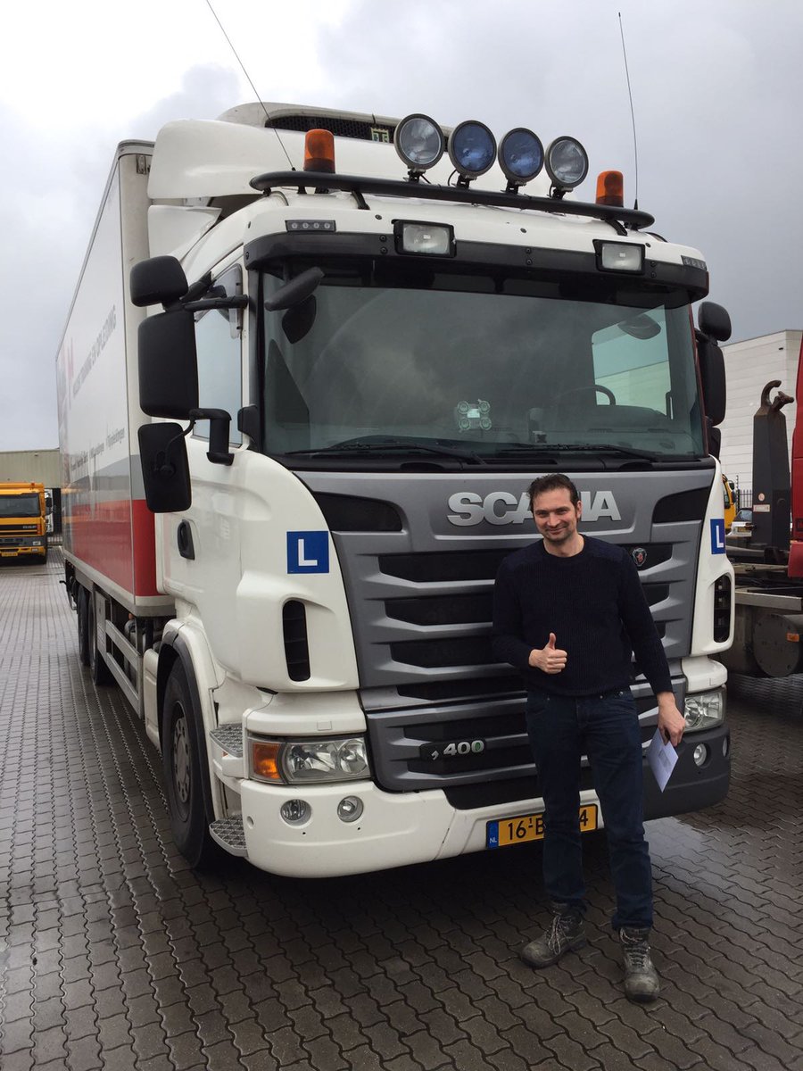 Gefeliciteerd Albert Klaas Hakvoort, met het behalen van rijbewijs C!