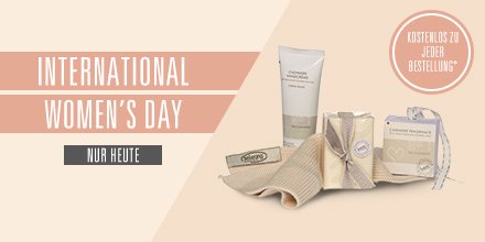 Happy #InternationalWomensDay! Gratis Geschenk zu jeder Bestellung! Shop here: ow.ly/Zo2G309FFBS