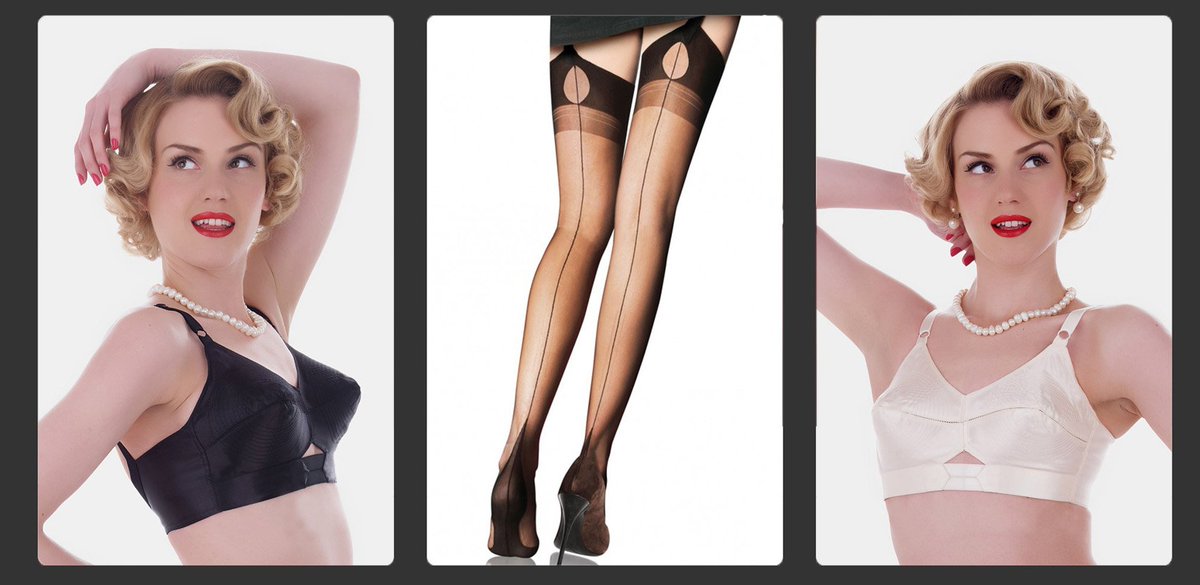 VON50s's tweet photo. Lingerie month! 30% OFF #vintage style lingerie this month at https://t.co/f8pxVmKtQp ! #couture #tights #stockings #bulletbra https://t.co/QxzG2RblMl