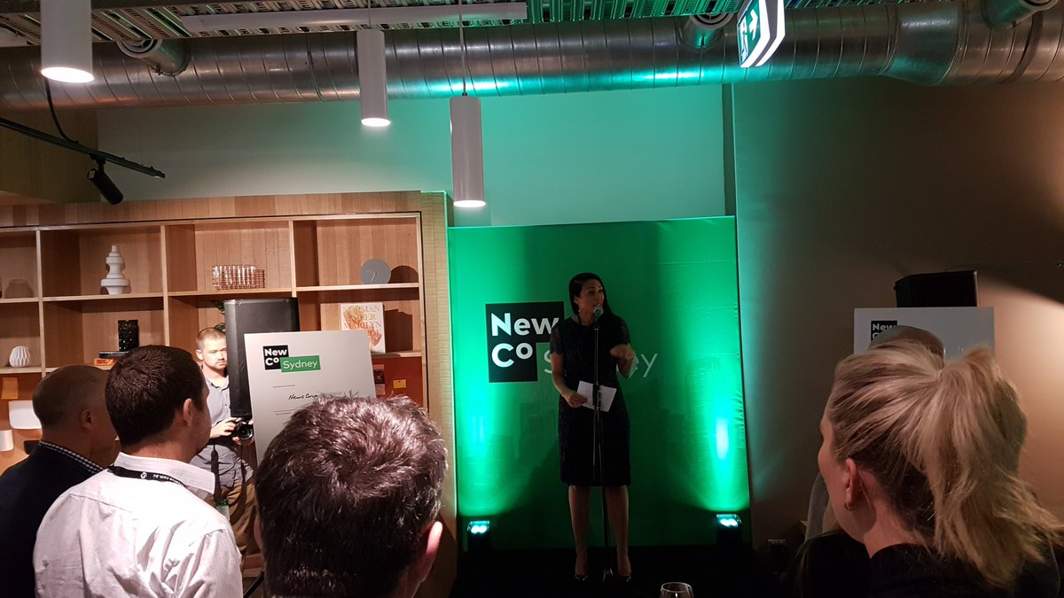 delaneystace's tweet photo. @NewCo Sydney kicks off. Can't wait to visit some amazing companies tomorrow https://t.co/7WfzQ6M1lf