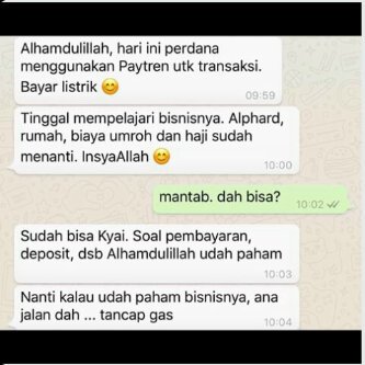 Pay_Tren's tweet photo. yusufmansurnew: emang apa2, jajal dulu. kecuali emang dari awal udah percaya dan yakin. trmasuk di urusan Paytren. https://t.co/BKpJe6Vdce