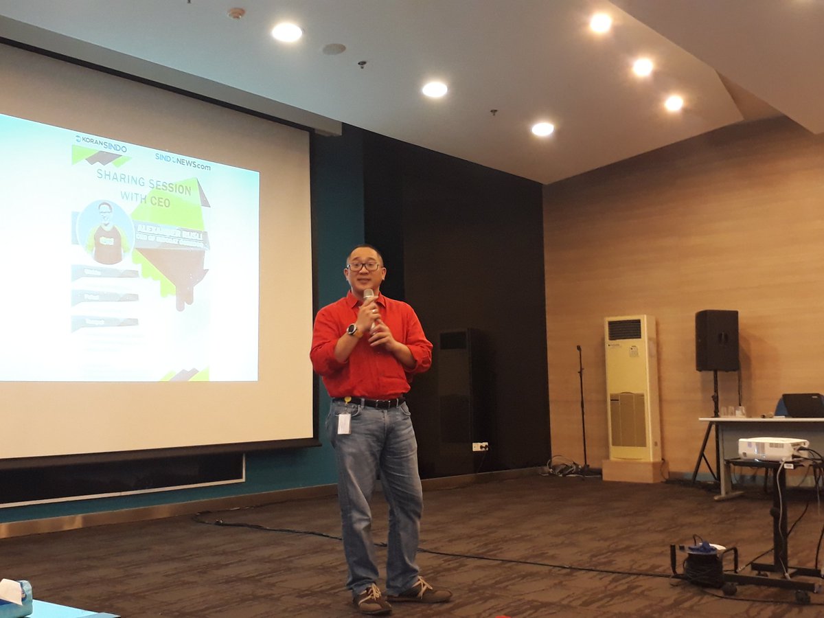 Sharing session with CEO Indosat Ooredoo Alexander Rusli di <a href="/MNCkoranSINDO/">Koran Sindo</a> <a href="/SINDOnews/">SINDOnews</a>. Spt apa era digital telko?