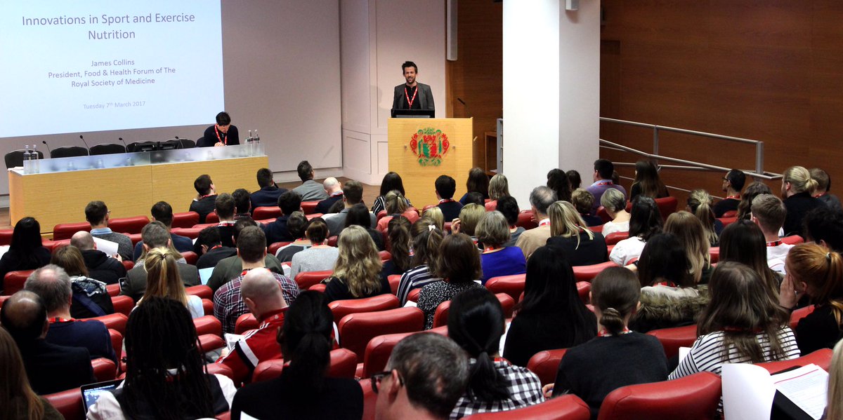 JamesnCollins1's tweet photo. A huge thank you to all for #RSMsportnut2017: 1. speakers for innovative presentations 2. attendees engagement, 3. Hosts @RoySocMed https://t.co/e3rVknC5iq