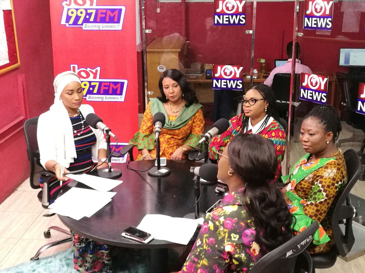 TheIsraelLaryea's tweet photo. Here are your panellists for the #InternationalWomensDay edition of #JoySMS hosted by wife of the Vice-President of Ghana, Samira Bawumia. https://t.co/twvQmx4Oxc