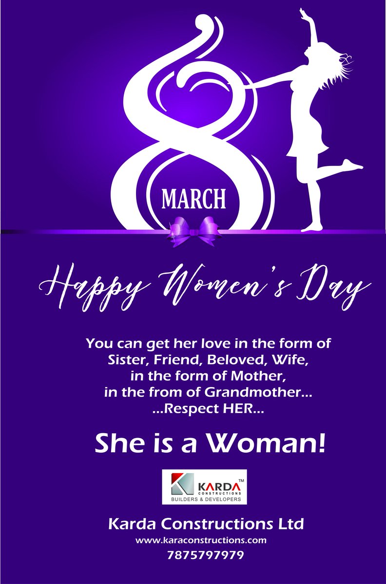 KardaNashik's tweet photo. #Karda CONSTRUCTION#...#Women are the #Real Architects# of society#
#HappyWomensDay https://t.co/WRT0CC2pGB