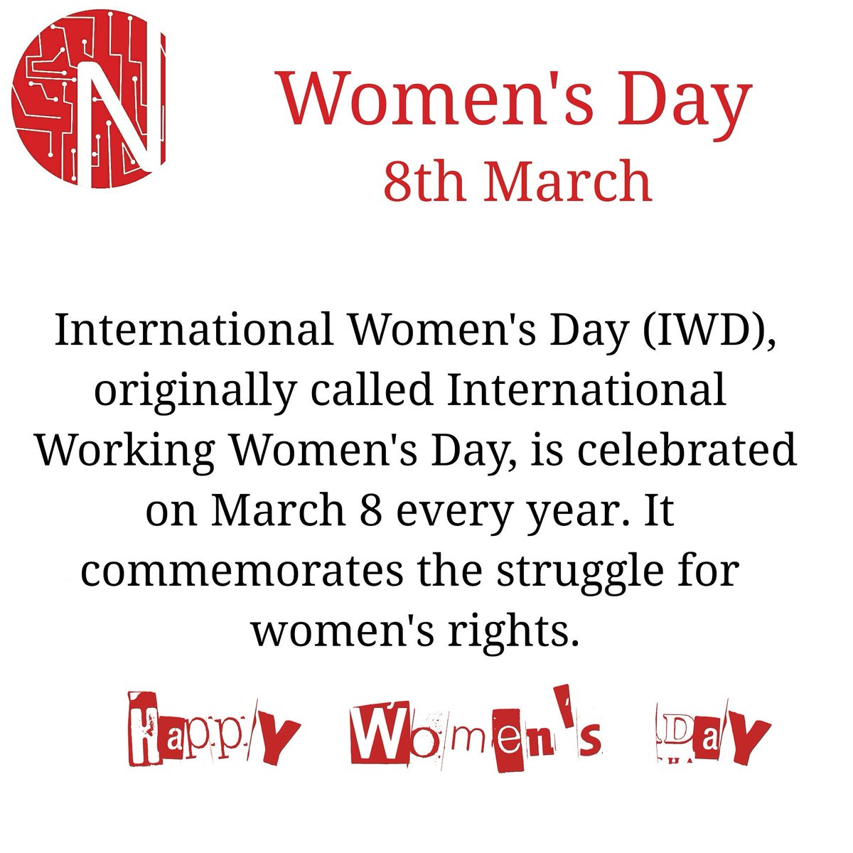 newsication's tweet photo. International Women's Day (IWD), originally called International Working Women's Day, is celebrated on March 8 every year.
#WomensMarch https://t.co/HWEDft2CZ1