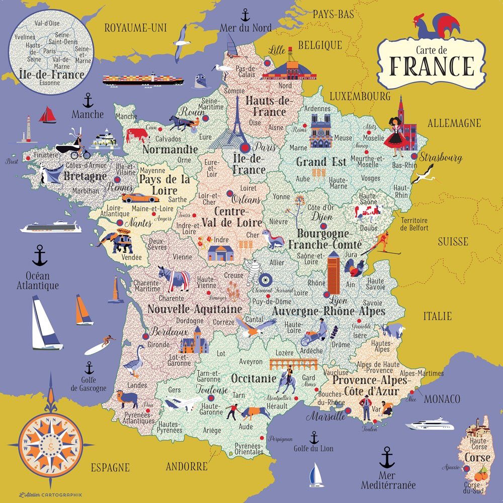 Carte France et Quiz
