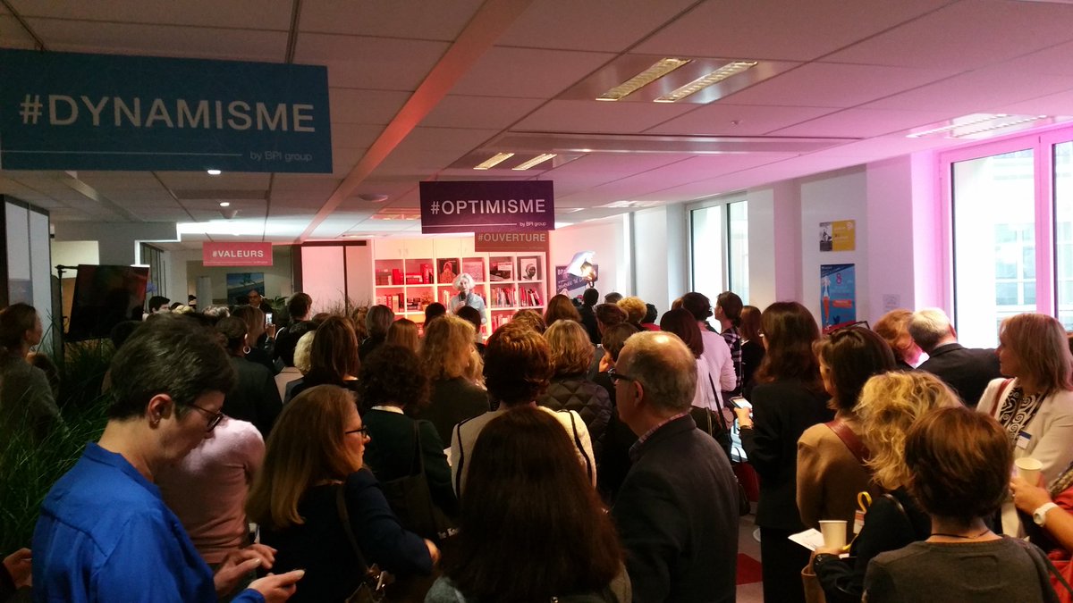 BPIgroupFR's tweet photo. @Sabine_Lochmann introduit cette belle journée porte ouvertes dédiée à la #JourneeInternationaleDesFemmes! #JDF2017BPI https://t.co/DDWOaA6gJv