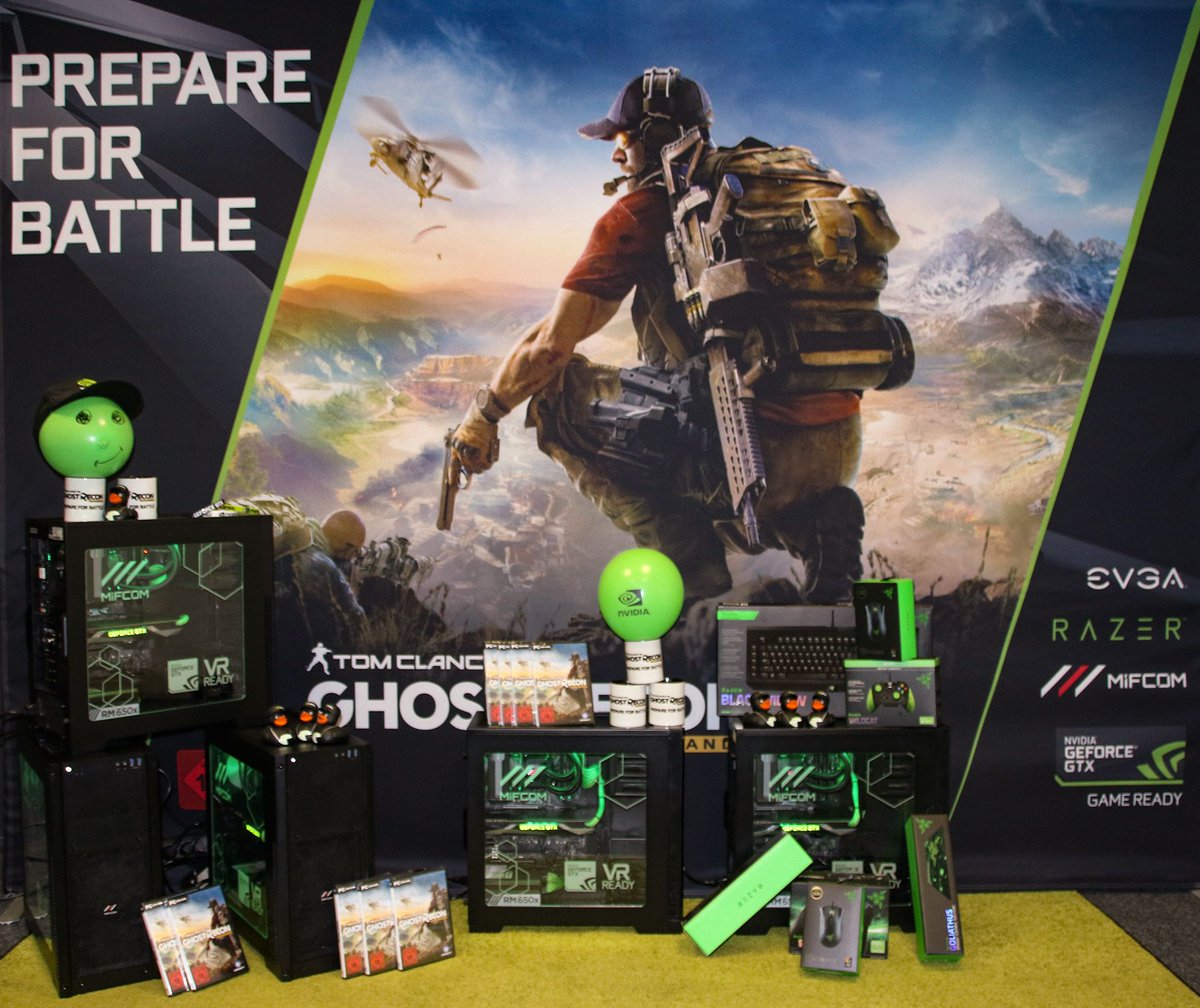 NVIDIAGeForceDE's tweet image. Ab 15 Uhr schicken wir schicken wir @Loryy1990, @nookyyy, @KW_Ranzratte und @docm77 auf Twitch ins virtuelle Bolivien! #wildlands #mifcom