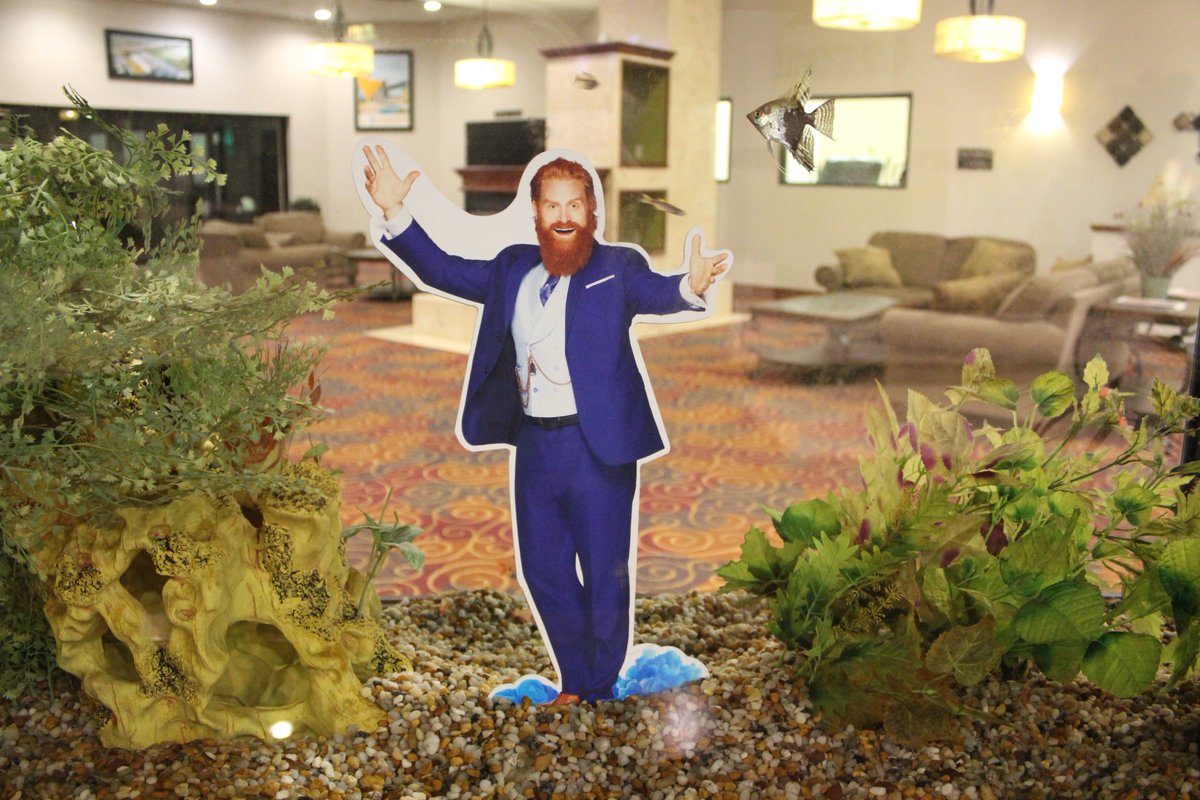Look who we caught swimming with the fish in the Hojo Aquarium. Must be some Wyndham Wyzard Magic! #GoHappyGoHojo