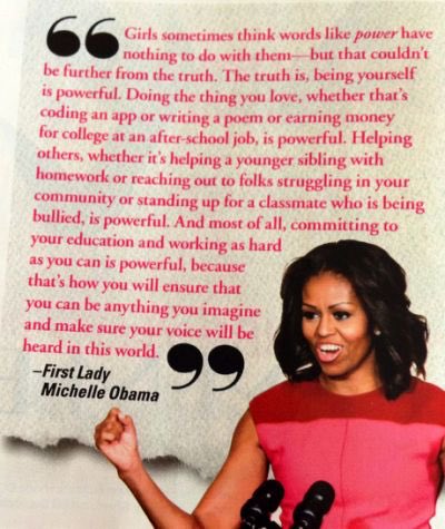 Michelle Obama: a smart woman using her power to promote necessary change 🌍 #myrolemodel #IWD2017 @CapgeminiUKppl