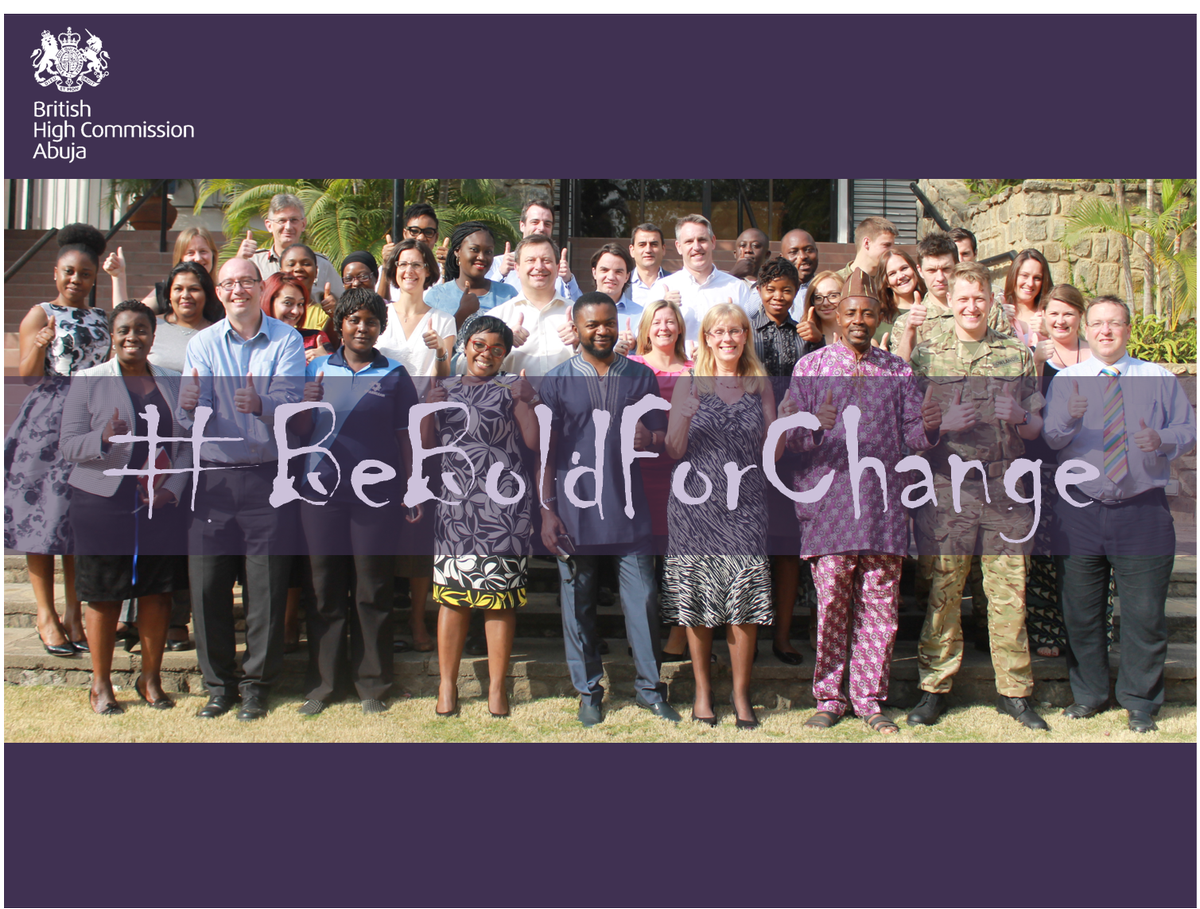 UKinNigeria's tweet photo. The promotion and protection of women's rights is more than just a moral obligation. #IWD2017 #BeBoldForChange https://t.co/WHMFtzJ4xz