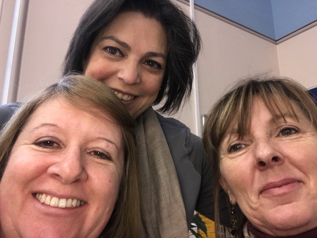 HanadiJabado's tweet photo. And we start celebrating @CambridgeJBS #IWD2017 with the early birds! Smiles before 8am ... https://t.co/Xuf3p0ph9D