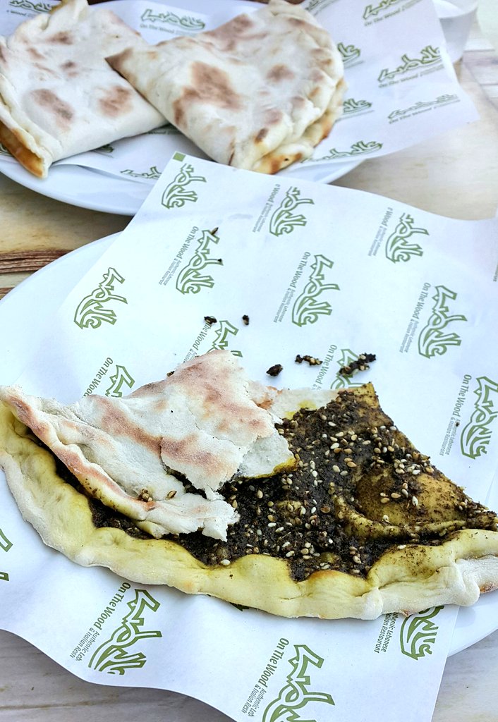 HawkesBay's tweet photo. zaatar and cheese #manaish satisfying breakies https://t.co/OcMkS1U4qT