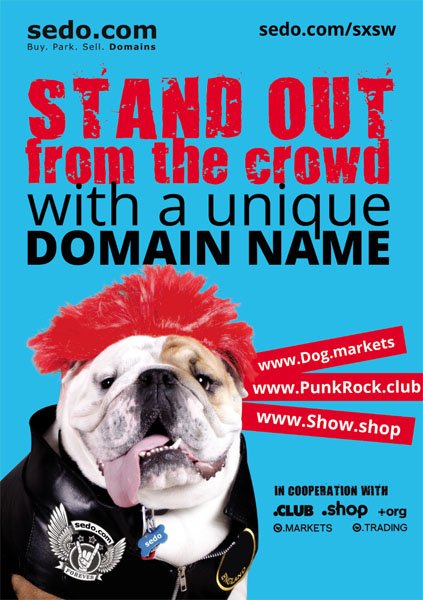 Sedo's tweet photo. We'll be at @sxsw starting March 9, exploring just how well this interactive event knows domain names! Stay tuned! https://t.co/cB8uFQOucL https://t.co/xSIsE4i3eC