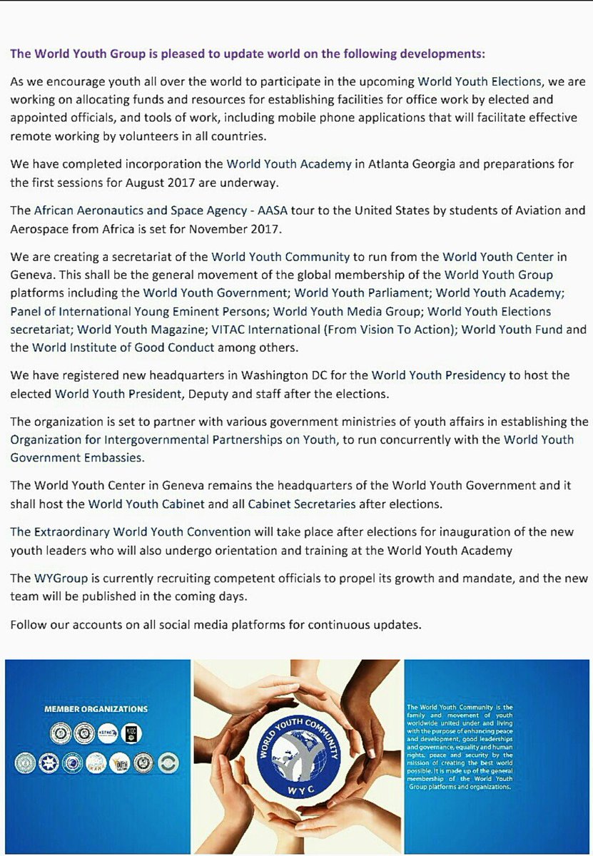 WorldYouthPresident tweet media