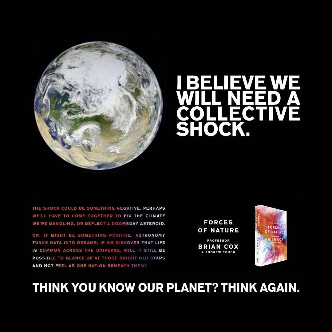ProfBrianCox's tweet image. My book Forces of Nature is out tomorrow amazon.co.uk/d/Books/Forces… and Live Shows partly based on it in May briancoxlive.co.uk
