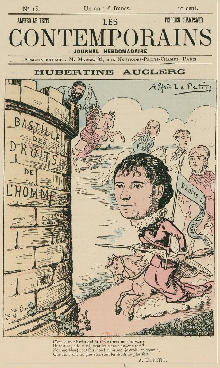 XavierMauduit's tweet photo. Hubertine Auclert et la lutte pour les femmes : "L'idée républicaine exclut l'aristocratie de sexe" https://t.co/5aaQzfiqeE @RetroNewsFR https://t.co/GrSz1jK9XM