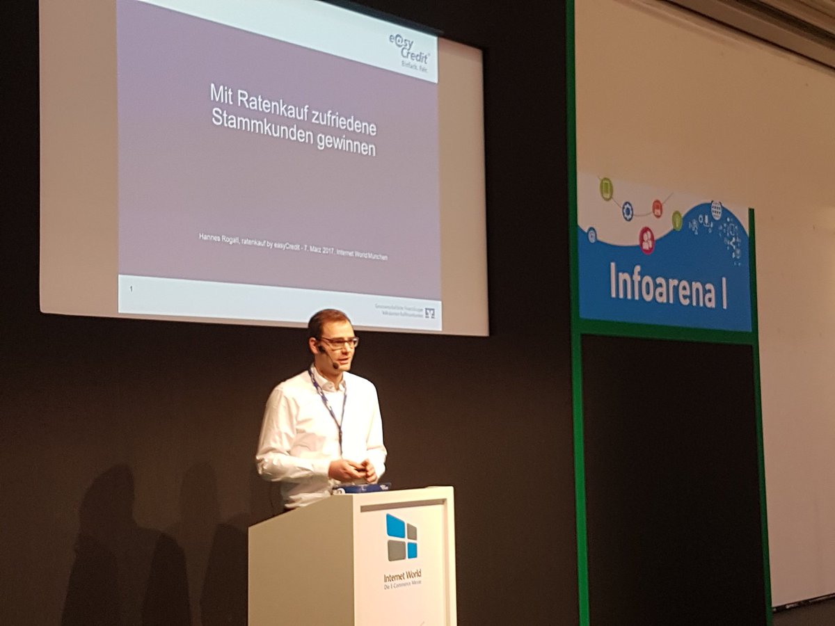 Jetzt live auf der #internetworld: mit Ratenkauf by easyCredit zufriedene Stammkunden gewinnen.