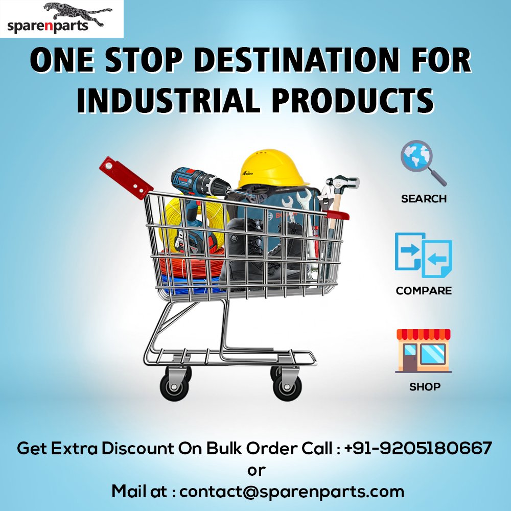 SparenParts's tweet photo. One stop destination for industrial products! Shop Safety equipment, Tools, electrical Products etc.@ https://t.co/PFualPyL0u
#Sparenparts https://t.co/nhwMfUS486