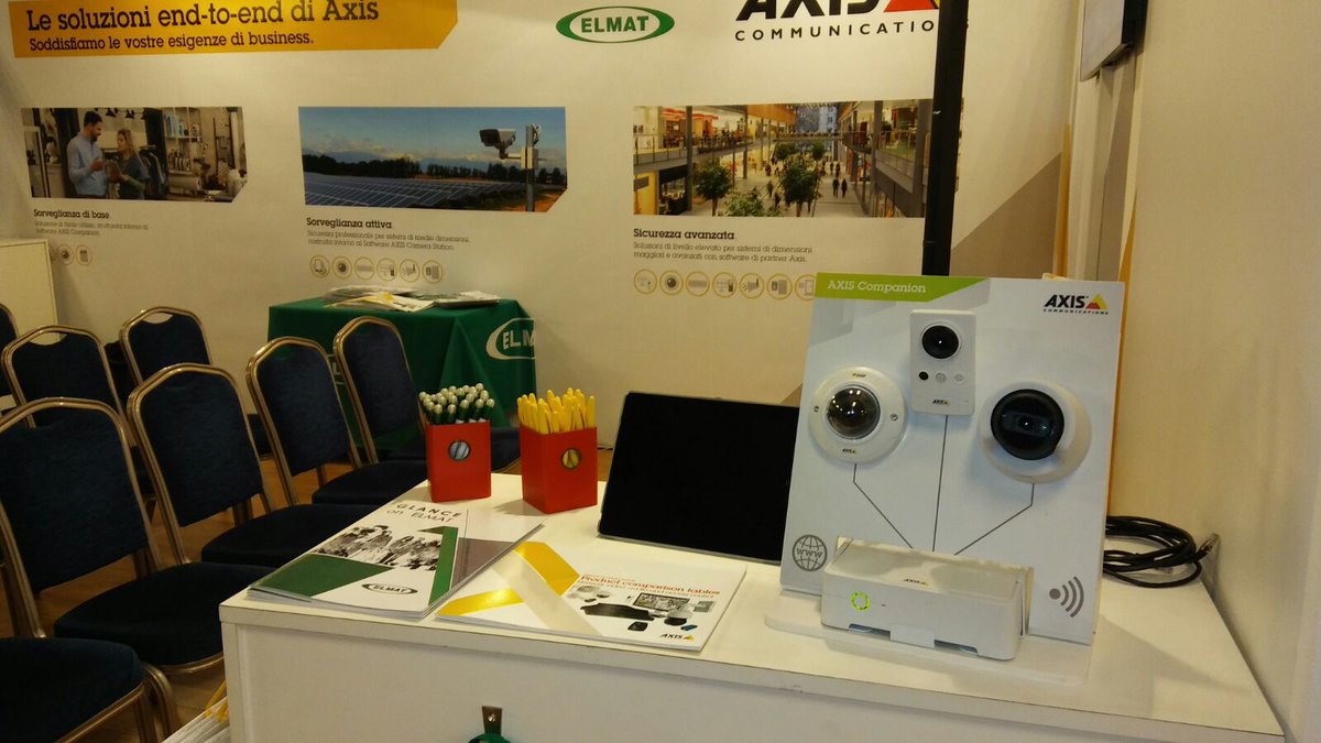 Elmatspa's tweet photo. Elmat a #IPSecurityForum 2017 come Major Sponsor, insieme ad @AxisIPVideo https://t.co/w7Lijlno9w