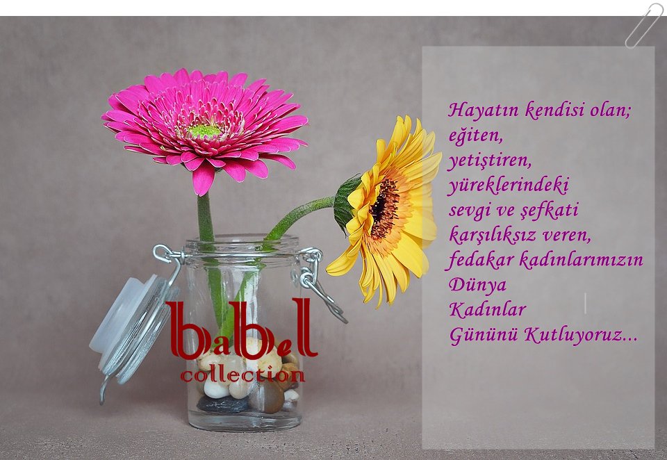 BabelCollection's tweet image. Hayatın kendisi olan
eğiten,
yetiştiren,
sevgi ve şefkatini karşılıksız veren kadınlarımızın #8MartDünyaKadınlarGünü'nü Kutluyoruz. #babel