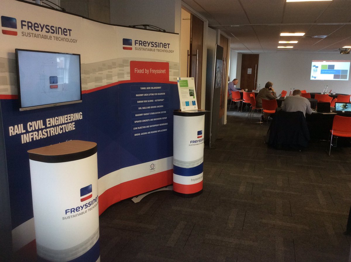 Freyssinet all set for today's RTS showcase in Manchester #RTSshowcase <a href="/FreyssinetUK/">Freyssinet Ltd</a>
