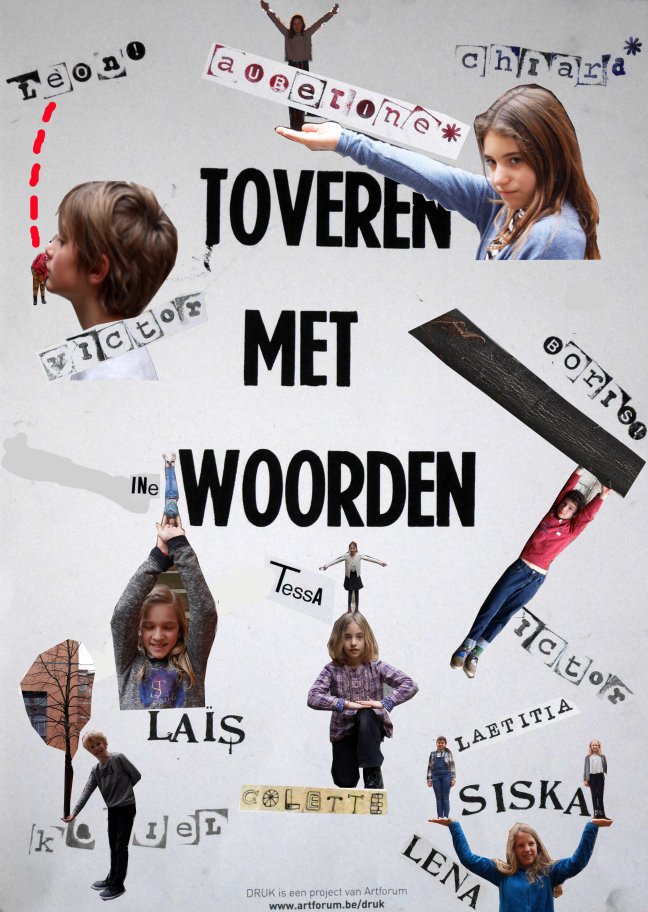 Een groep kinderen dook met <a href="/Artforumvzw/">Artforum</a> &amp; <a href="/MissTie/">cotto</a> 3 dagen onder in de Artefact expo. Het resultaat: toverenmetwoordenblog.wordpress.com #artefact17
