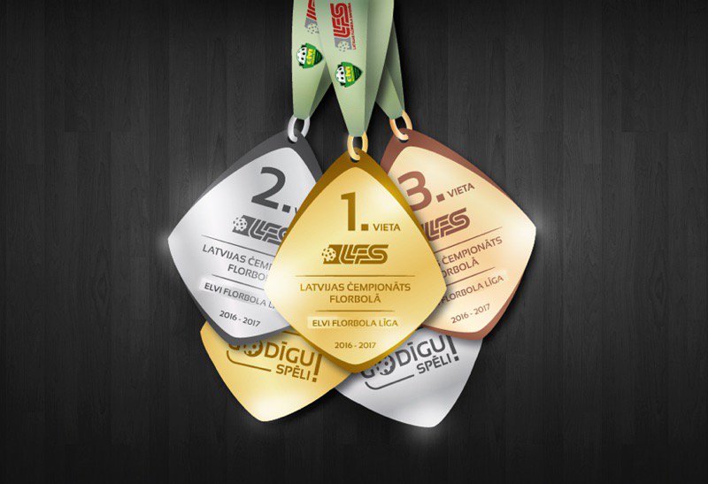 Tieši pēc mēneša par šādām medaļām Arēnā Rīga cīnīsies Latvijas spēcīgākās florbola komandas #florbols #floorball #CeļšUzArēnu