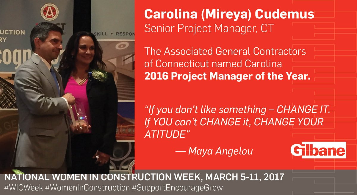 GilbaneNewEng's tweet photo. Celebrating #WICWeek2017 and #WomeninConstruction #SupportEncourageGrow #NAWIC #Connecticut https://t.co/YTMLeIxZbl