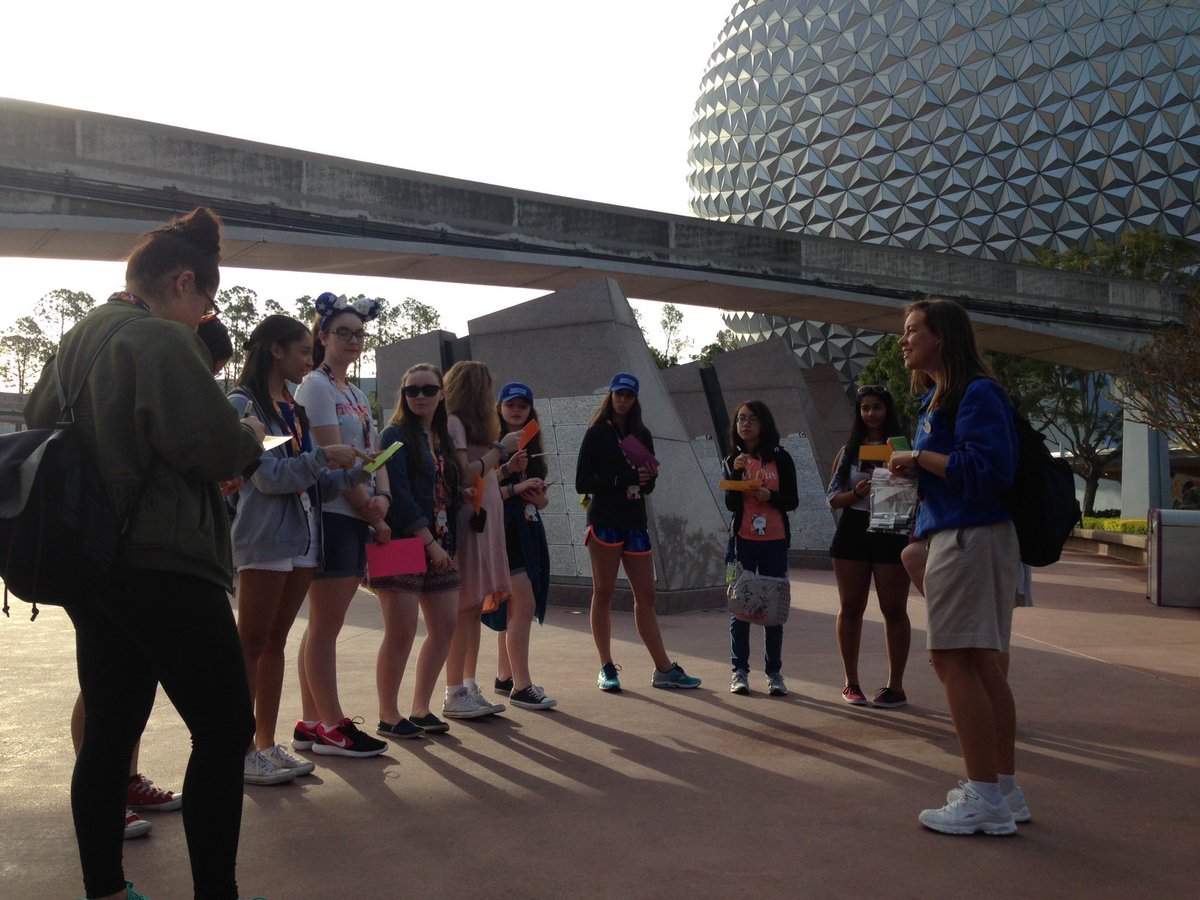 SaintDomAcademy's tweet image. Day two @WaltDisneyWorld YES program: The Evolution of Technology! #SDA #jerseycity #girlsschools #empowered #sisterhood #leaders #epcot