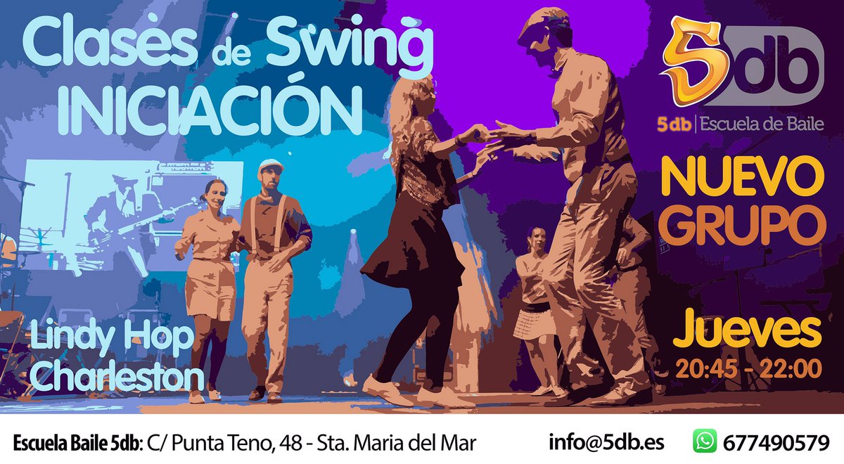 tomylope's tweet photo. Aprende a bailar SWING: 5db Santa Maria del Mar 
9 marzo 20:45 clase de prueba

#swing #lindyhop #tenerife #Canarias #lalaguna #SantaCruz https://t.co/jCjVelcPYb