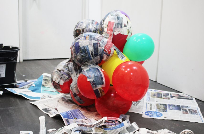 aspexportsmouth's tweet photo. Our current artist-in-residence @BADHofbauer is busy in the Artist's Studio! #AspexArtist https://t.co/N9w6freYRS