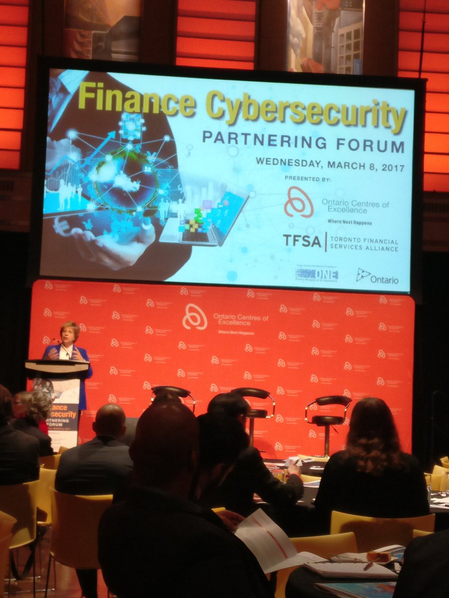 paullucier's tweet photo. Flying @ISARACorp flag at Finance Cybersecurity Partnering #cyberforum in T. O. today. See me about protection from #quantumcomputerthreat https://t.co/jUIgBtwhqv
