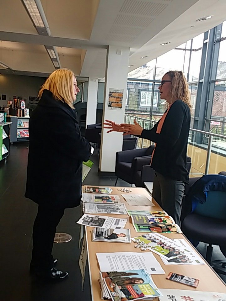 IvanRubery_SRRT's tweet photo. Still lots of interest at @WiganCouncil Life centre. Come and get involved #naw2017 https://t.co/u4hE0oMiRk