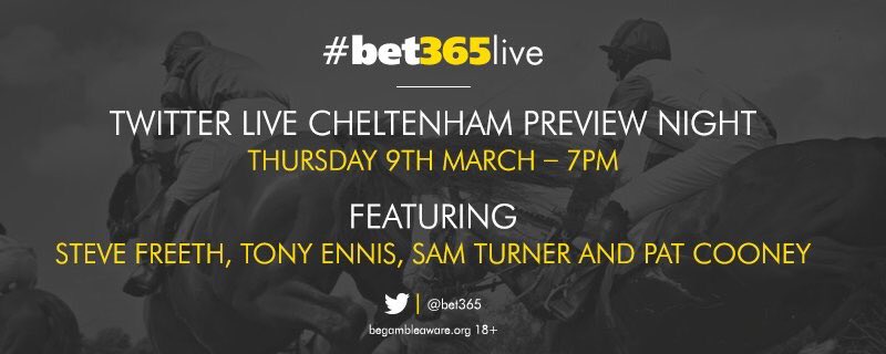 DemichelisTips's tweet photo. £200 sign up bonus for Cheltenham at Bet365! 

Claim here: https://t.co/q8W25L59HO

Plus best odds guaranteed and no runner no bet! https://t.co/sAJhx5RMu8