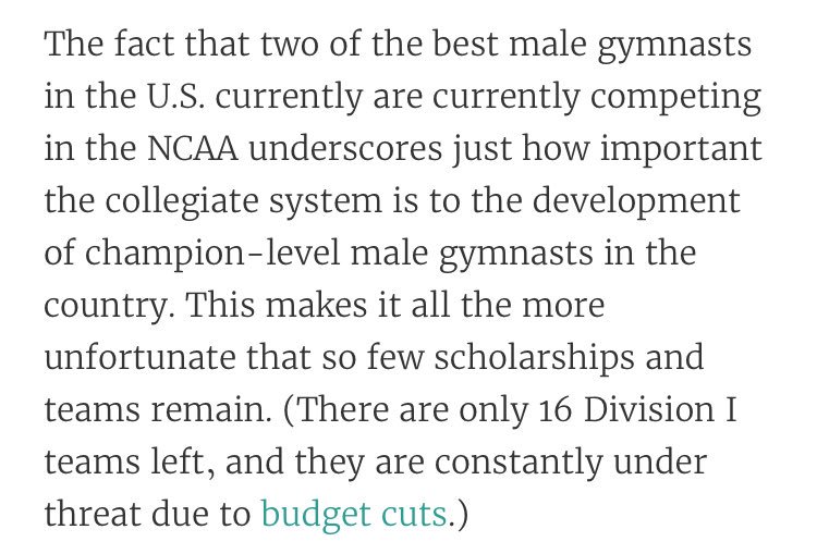 CollegeMGym's tweet photo. @Deadspin's @DvoraMeyers wrote a story on last weekend's #ATTAC2017

It talks about the importance of #NCAAMGym
https://t.co/RYbvOE407D https://t.co/zMgssE8BPw