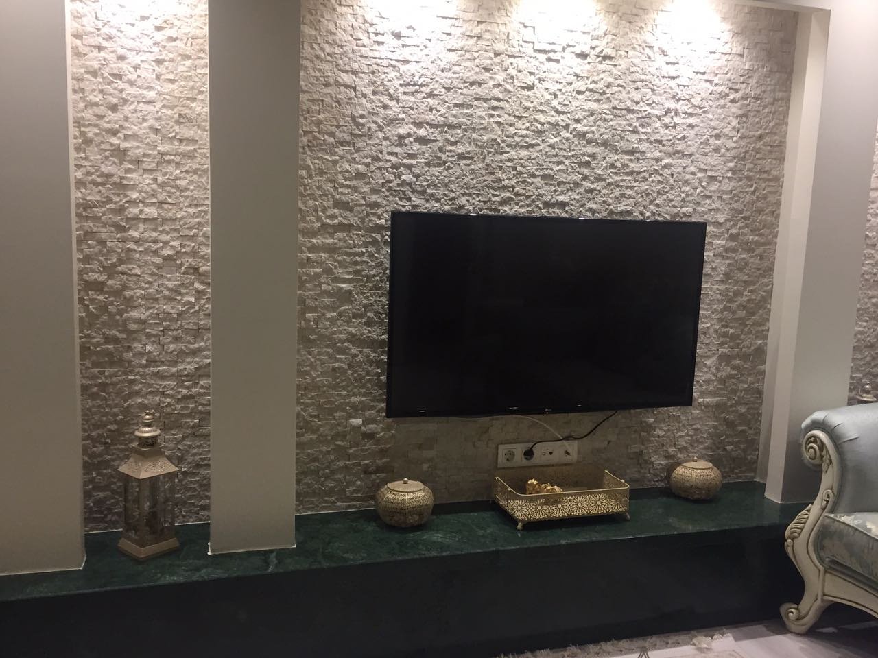 Duvar Dekorum on Twitter &quot;Tv Unite Arkası Doğal Taş Kaplama https//t