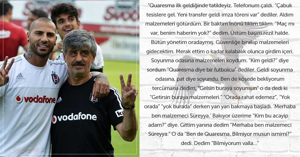 Sporx Sureyya Soner In Quaresma Anisi T Co Imimt4bqzd Twitter