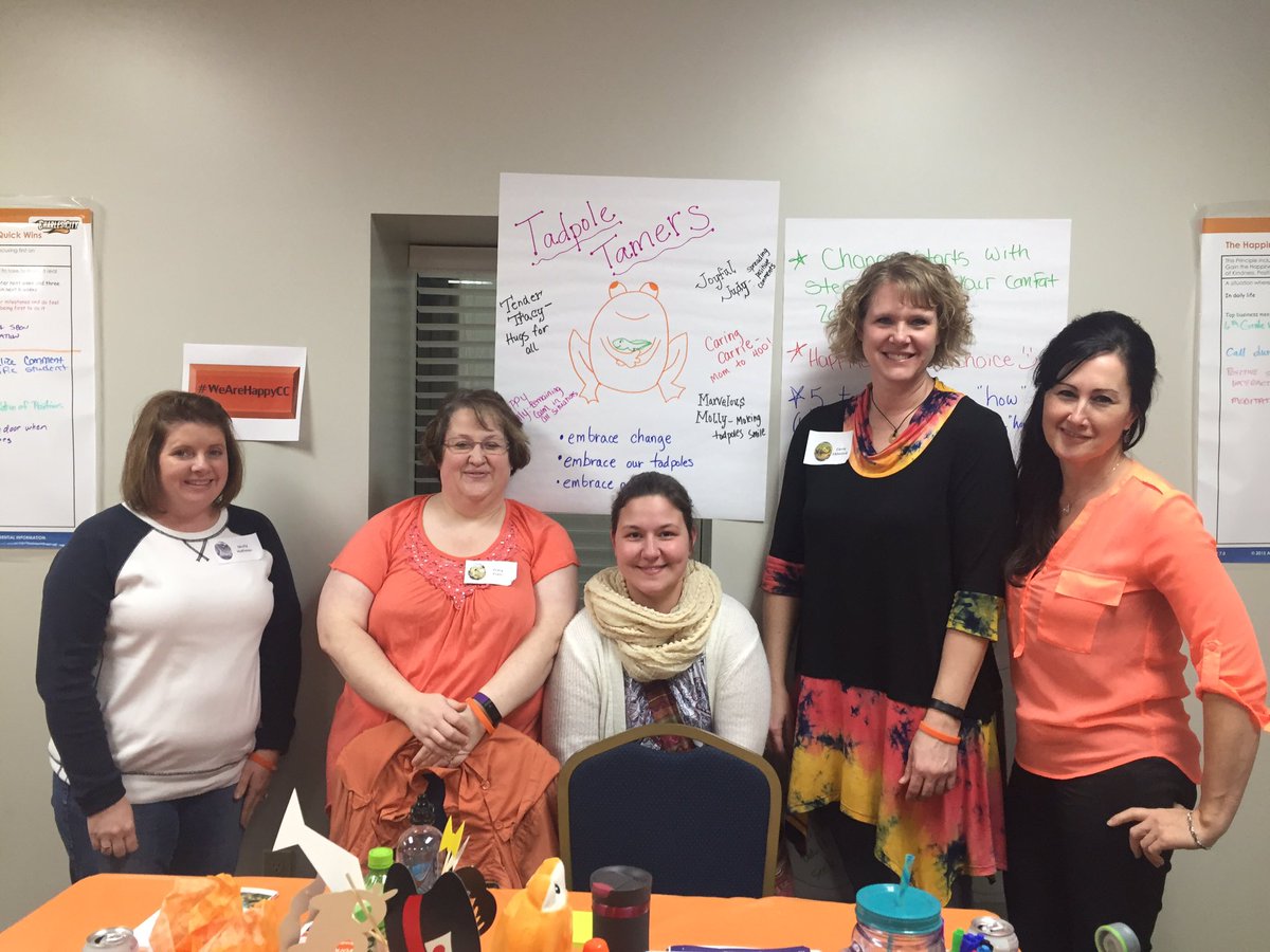 brittnimolstead's tweet photo. So thankful for our Orange Frog Workshop yesterday! These guys rocked it!!! #WeAreHappyCC #ReadyForAnotherDay #WeAreCC https://t.co/smuOdAH6bZ