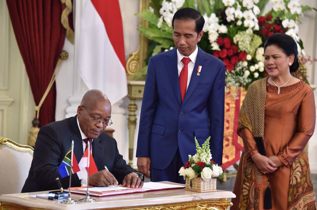 PresidencyZA's tweet image. President Zuma’s State Visit to the Republic of Indonesia #IndonesiaStateVisit