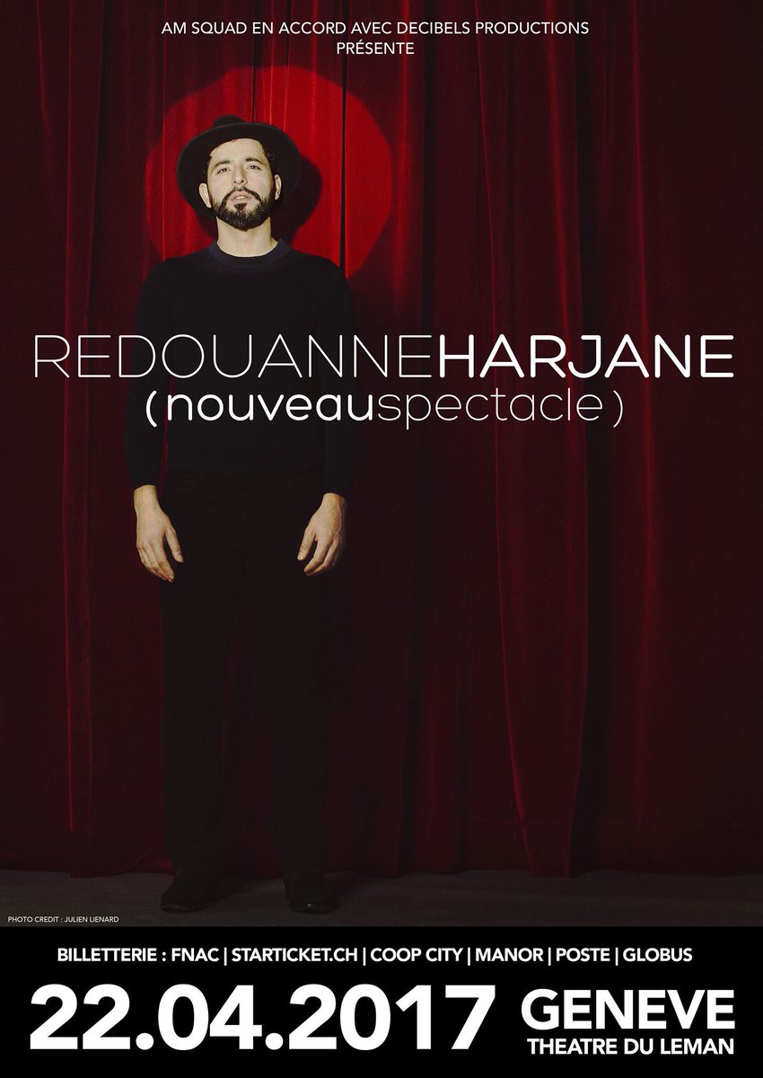 LeninArul's tweet photo. Les amis nous sommes fières de vous présenter @Red1Harjane sur scène le samedi 22 avril à Genève !

► Billets Fnac : https://t.co/hIiBvTwqix https://t.co/iSbzchBbk6