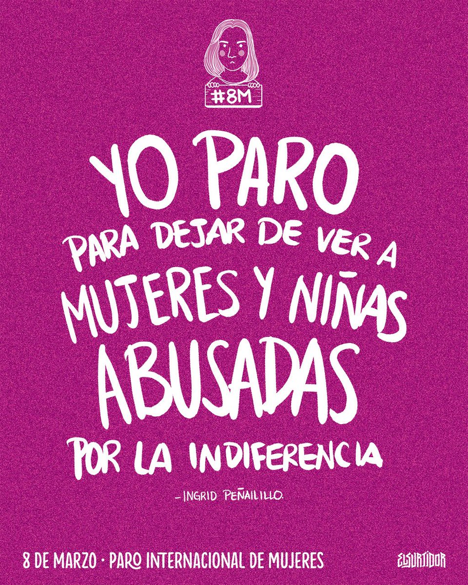 elsurti's tweet photo. Hoy las ilustradoras paran. Estas son sus razones. Gracias @singridpy
#8M #ParoMujeresParaguay https://t.co/bOljxr162u