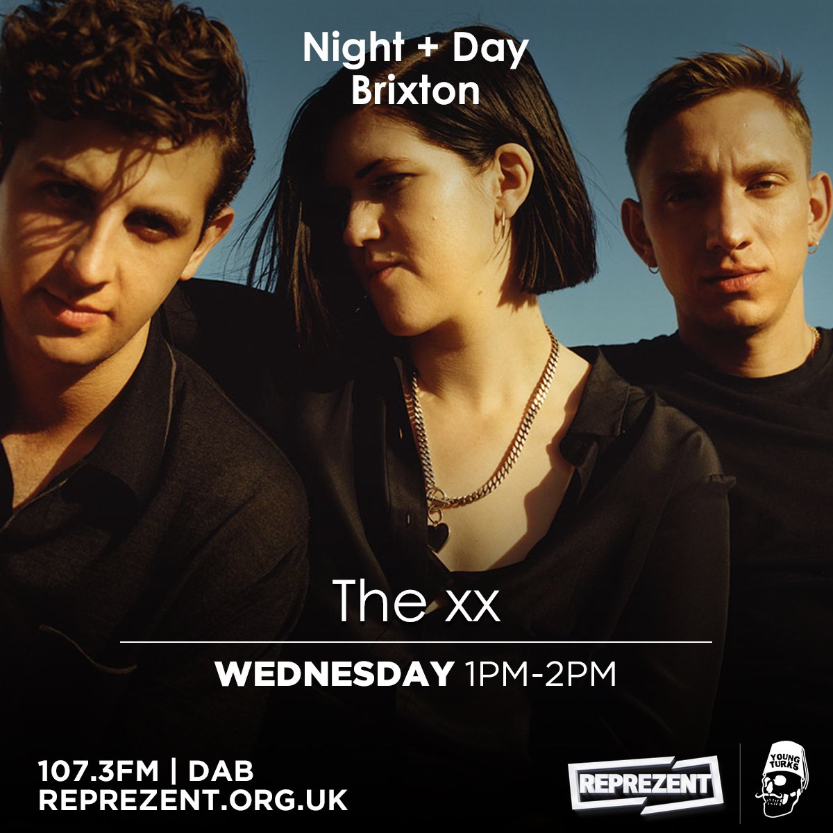 At 1pm <a href="/The_xx/">The xx</a> are LIVE with <a href="/IntroWithLa/">In/Tro with La</a> to give us the lowdown on all the #nightandday Brixton events

107.3FM | reprezent.org.uk