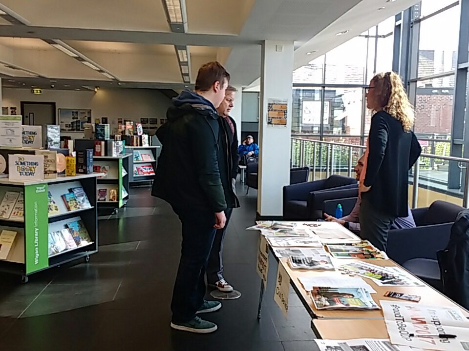 IvanRubery_SRRT's tweet photo. Still lots of interest here @WiganCouncil. Come down to the Life Centre to find out about apprenticeships. #NAW2017 #ProudToBeODP https://t.co/RYFGRtoNDd
