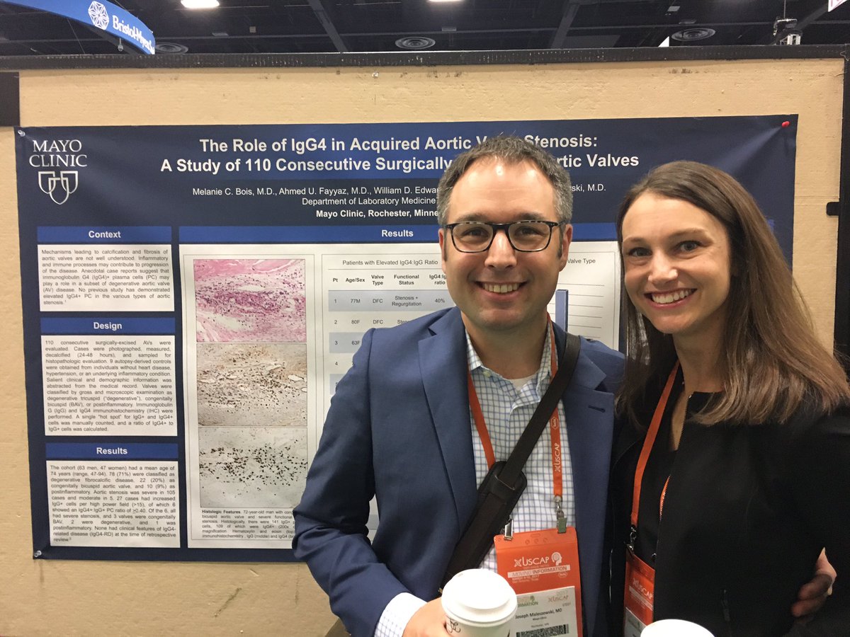 MelanieBoisMD's tweet photo. Thankful for the fantastic mentorship of CV Path star @joemaleszewski #Tuesdayposter #USCAP2017 #mayocvpath #cardiacpath https://t.co/zD11tiFLZF