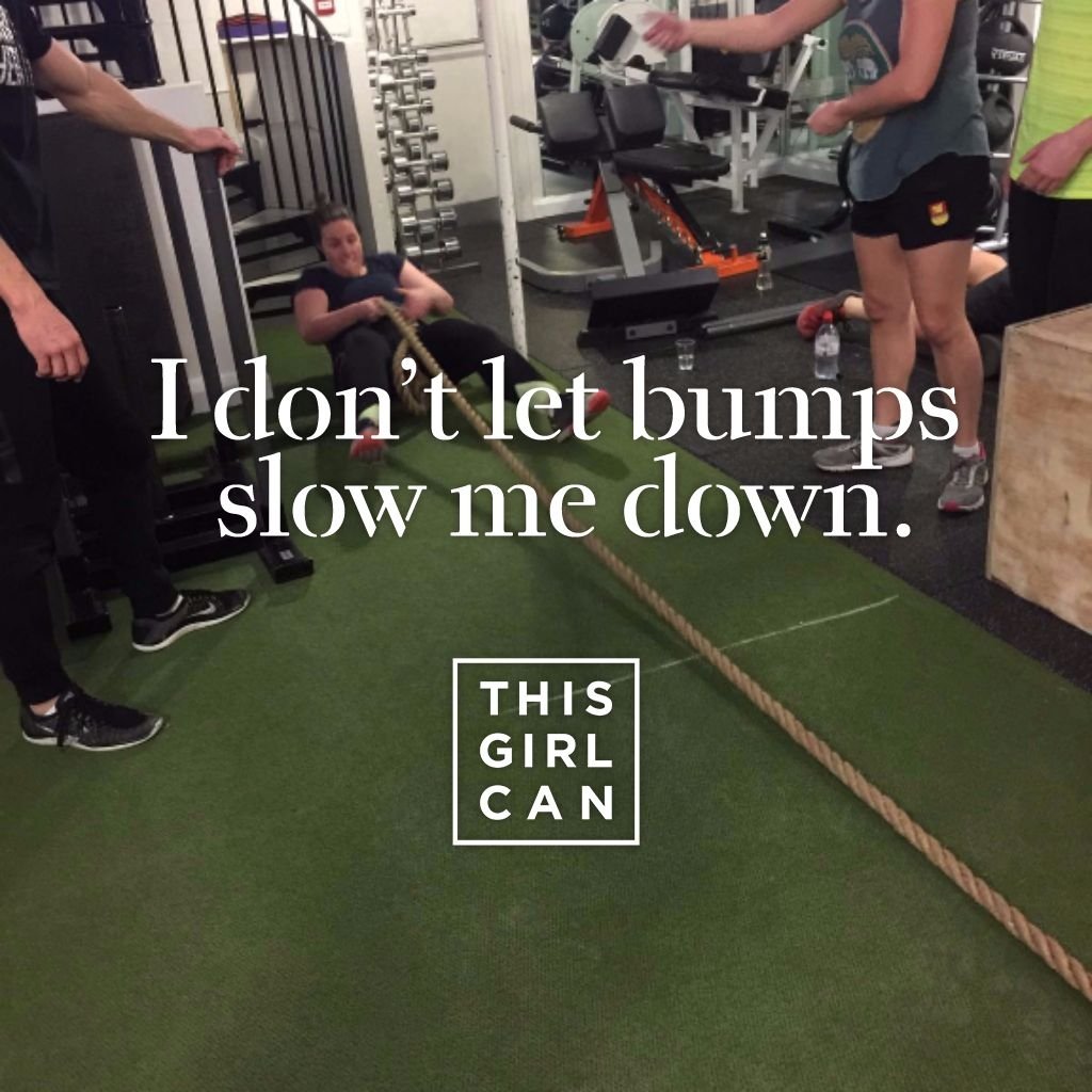 Happy International Women's Day! The amazing Liz pulling a sled of heavy heavy weights! #thisgirlcan #IWD2017