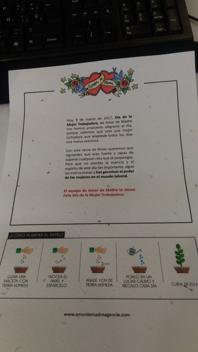 verokamg81's tweet photo. .@AdMadre preciosa iniciativa dirigida a las que nos esforzamos cada día en nuestros trabajos. Gracias y feliz #Diadelamujer https://t.co/Ics9lCuOgJ