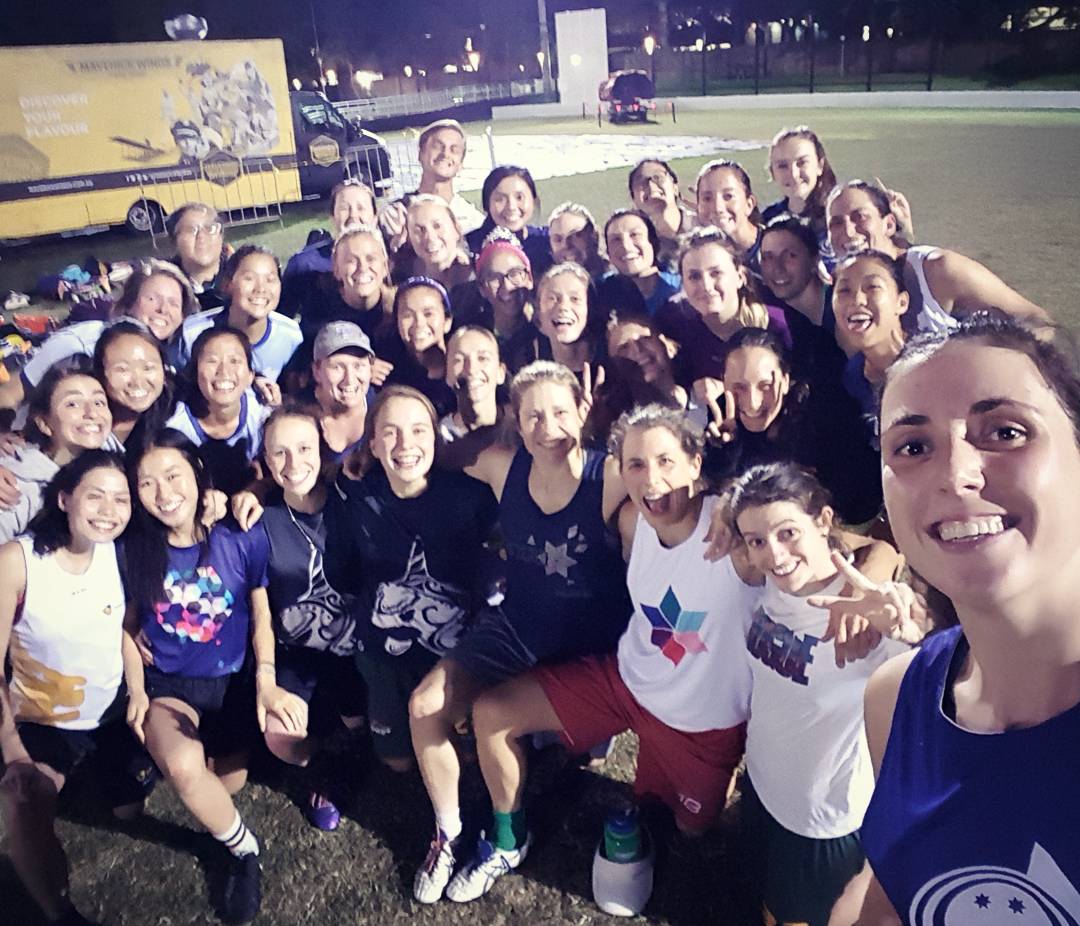 Celebrating international womens day by doing the beep test alongside an insiring group of women #reachriskdefy  #IWD2017 #womenforthewin