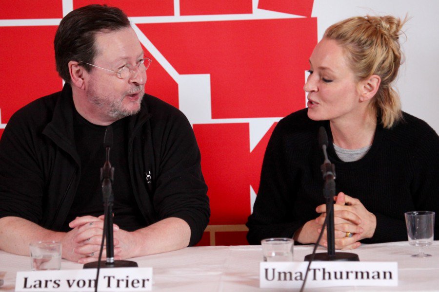 filmivast's tweet photo. Rekordstort pressuppbåd när Lars von Trier, Uma Thurman och Matt Dillon var i Skåpafors https://t.co/mzWvZPnQbk https://t.co/oEUMj302hA